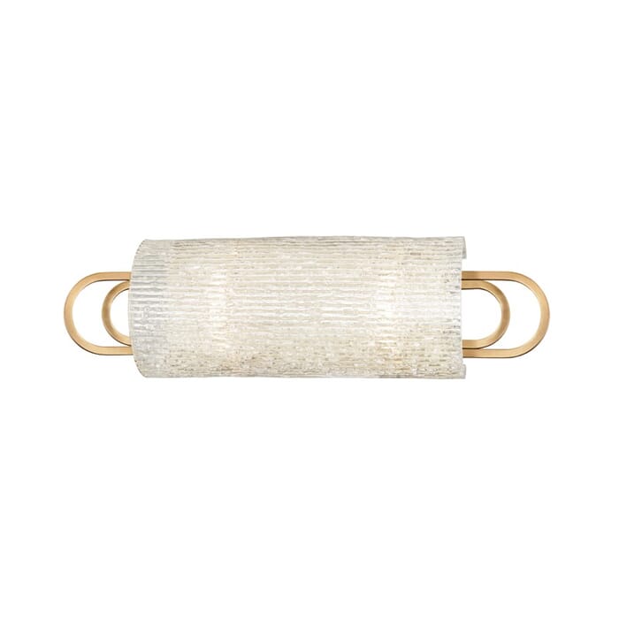 Hudson Valley Buckley 2-Light 18" Bathroom Vanity Light in Aged Brass Hudson Valley Buckley 2-Light 18" Bathroom Vanity Light in Aged Brass