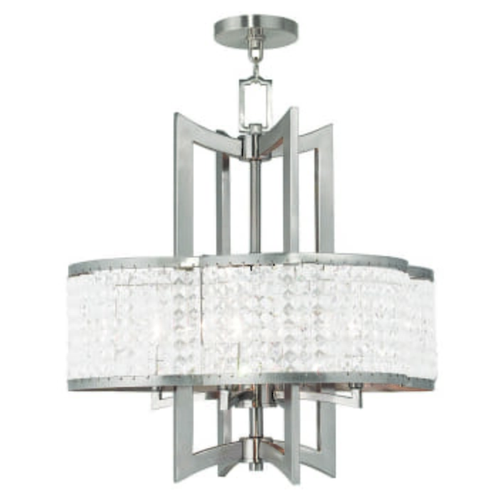 Grammercy 4-Light Chandelier in Brushed Nickel Grammercy 4-Light Chandelier in Brushed Nickel