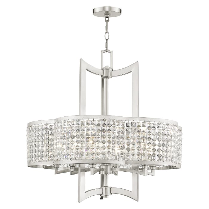Grammercy 6-Light Chandelier in Brushed Nickel Grammercy 6-Light Chandelier in Brushed Nickel