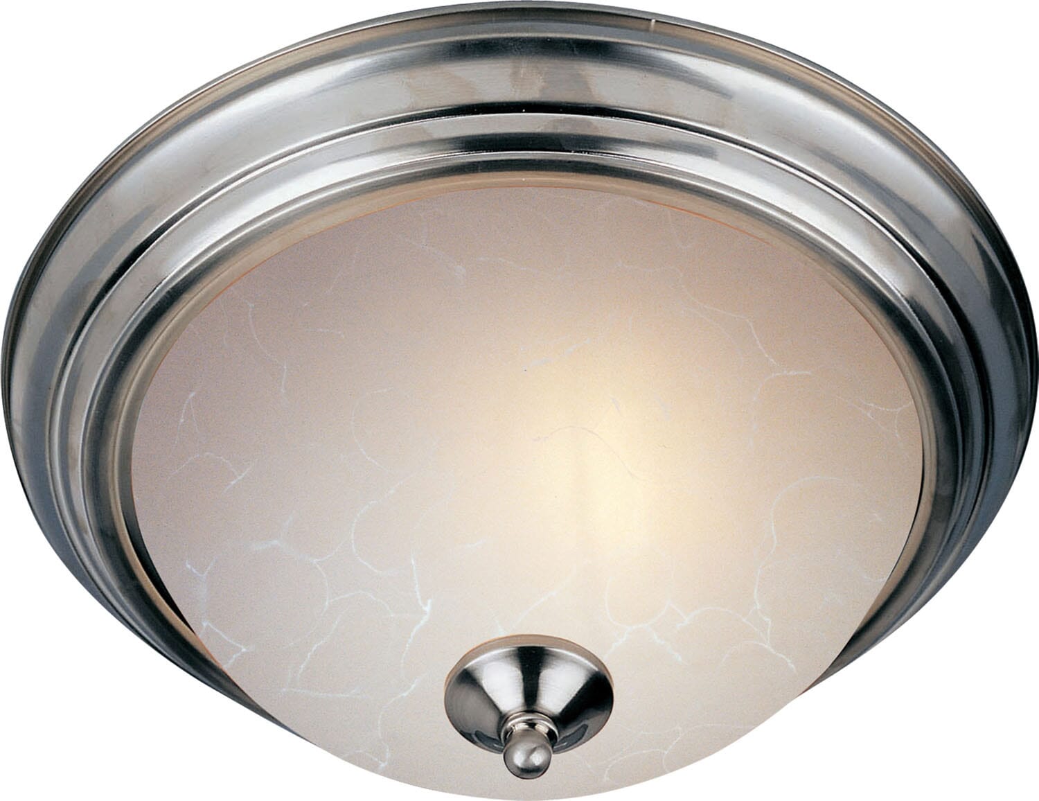 Essentials - 584x 3-Light Flush Mount in Satin Nickel