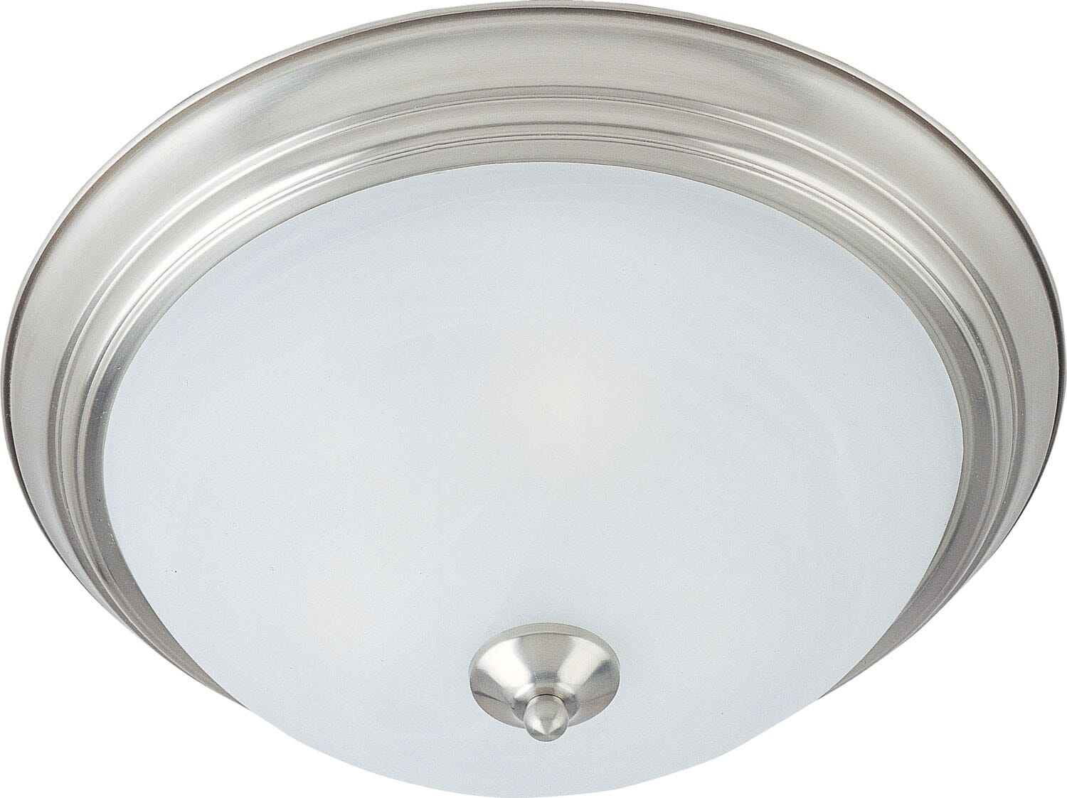Essentials - 584x 3-Light Flush Mount in Satin Nickel