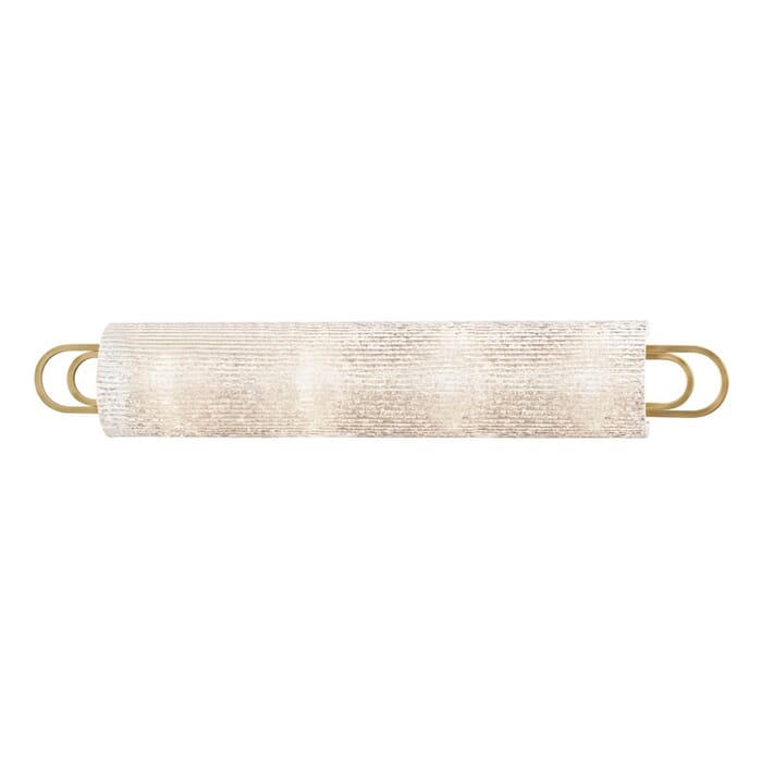 Hudson Valley Buckley 4-Light 31" Bathroom Vanity Light in Aged Brass Hudson Valley Buckley 4-Light 31" Bathroom Vanity Light in Aged Brass