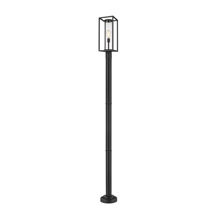 Z-Lite Dunbroch 1-Light Outdoor Post Mounted Fixture Light In Black Z-Lite Dunbroch 1-Light Outdoor Post Mounted Fixture Light In Black