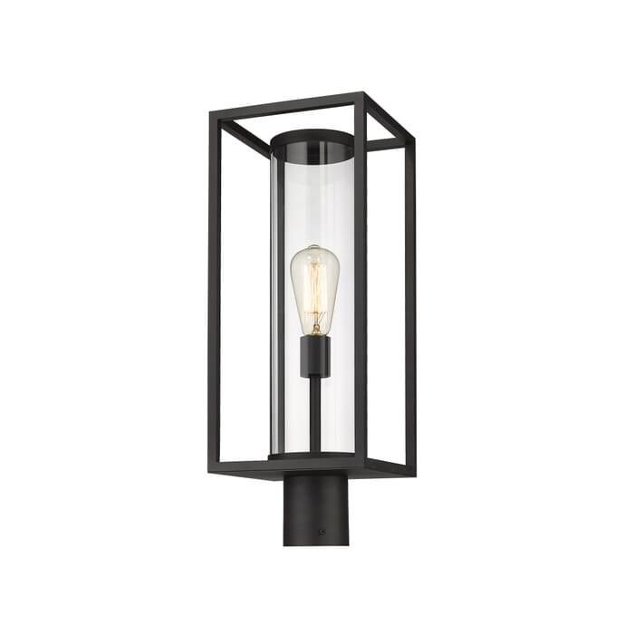 Z-Lite Dunbroch 1-Light Outdoor Post Mount Fixture Light In Black Z-Lite Dunbroch 1-Light Outdoor Post Mount Fixture Light In Black