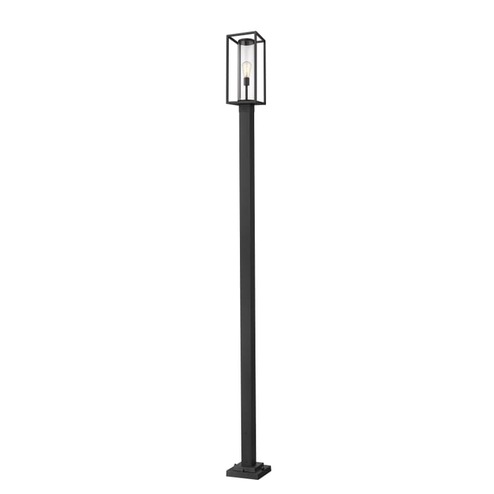 Z-Lite Dunbroch 1-Light Outdoor Post Mounted Fixture Light In Black Z-Lite Dunbroch 1-Light Outdoor Post Mounted Fixture Light In Black