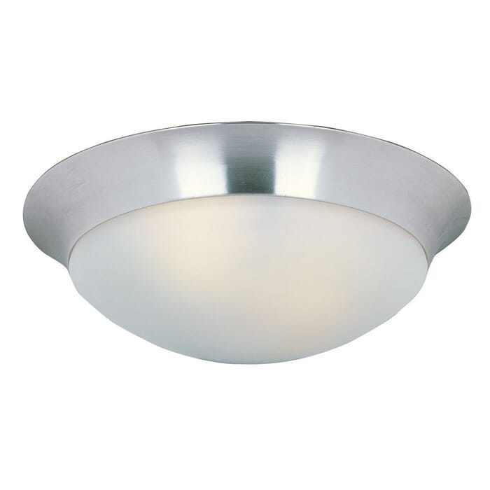 Maxim Lighting Essentials 3-Light Flush Mount in Satin Nickel Maxim Lighting Essentials 3-Light Flush Mount in Satin Nickel