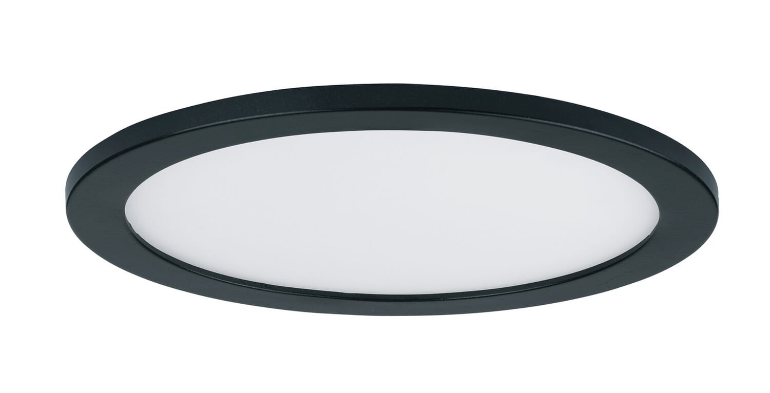 Black LED Flush Mount from the Wafer Collection