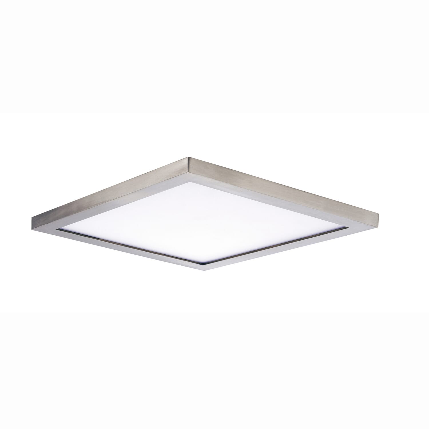 Satin Nickel LED Flush Mount from the Wafer Collection