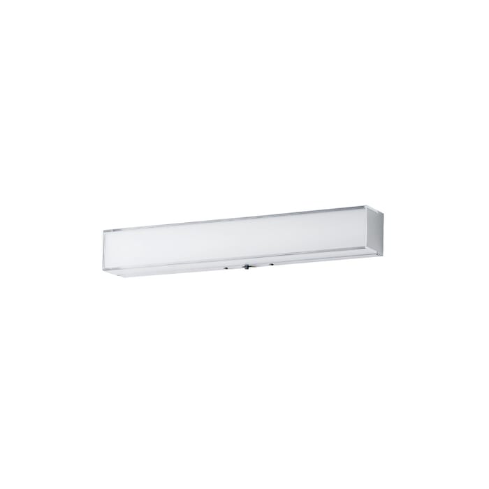 Edge 1-Light LED Bathroom Vanity Light in Polished Chrome Edge 1-Light LED Bathroom Vanity Light in Polished Chrome