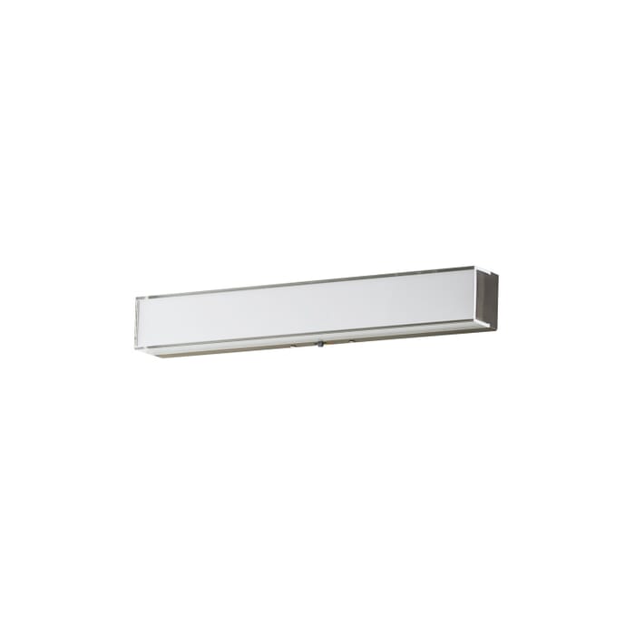 Edge 1-Light LED Bathroom Vanity Light in Satin Nickel Edge 1-Light LED Bathroom Vanity Light in Satin Nickel