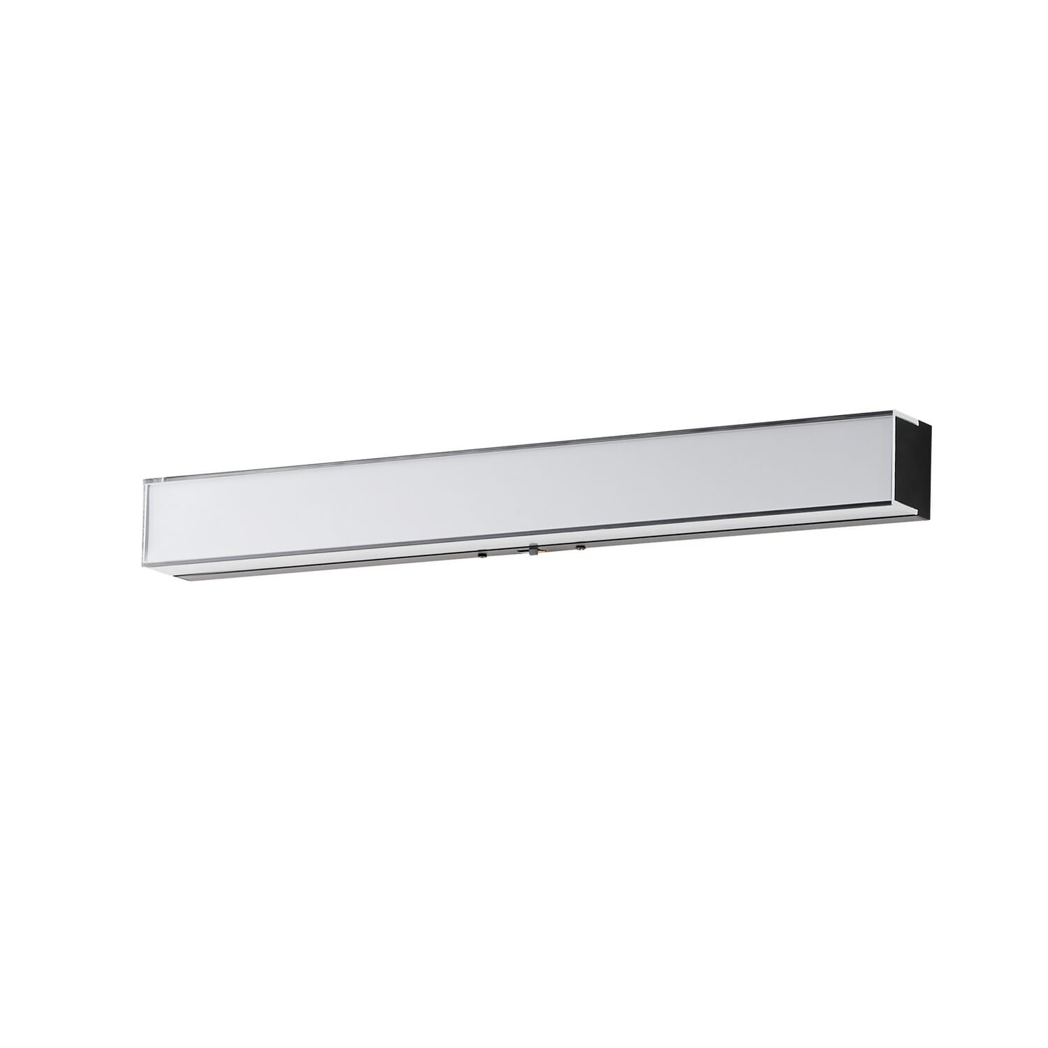 Edge 1-Light LED Bathroom Vanity Light in Black