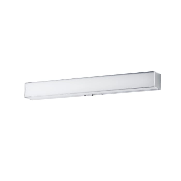 Edge 1-Light LED Bathroom Vanity Light in Polished Chrome Edge 1-Light LED Bathroom Vanity Light in Polished Chrome
