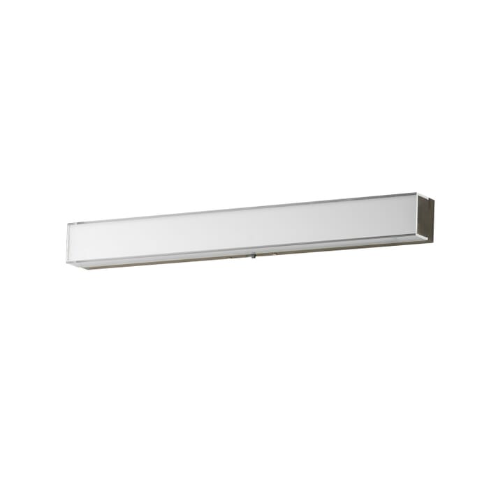 Edge 1-Light LED Bathroom Vanity Light in Satin Nickel Edge 1-Light LED Bathroom Vanity Light in Satin Nickel