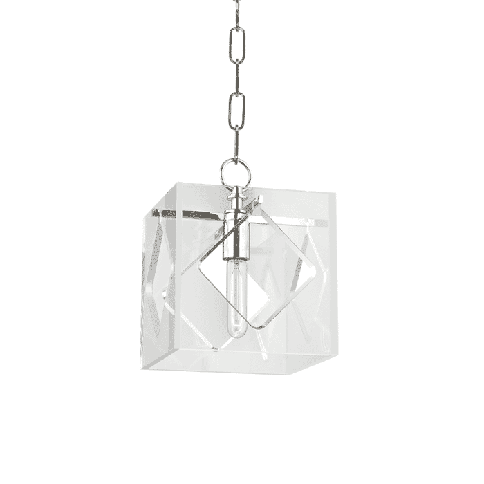 Hudson Valley Travis 11" Pendant Light in Polished Nickel Hudson Valley Travis 11" Pendant Light in Polished Nickel