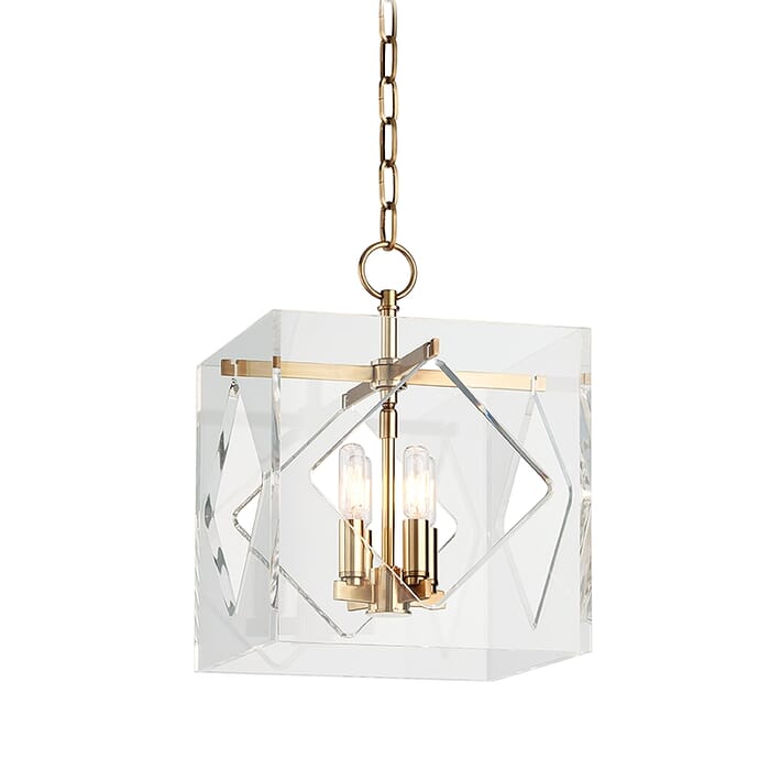 Hudson Valley Travis 4-Light 16" Pendant Light in Aged Brass Hudson Valley Travis 4-Light 16" Pendant Light in Aged Brass