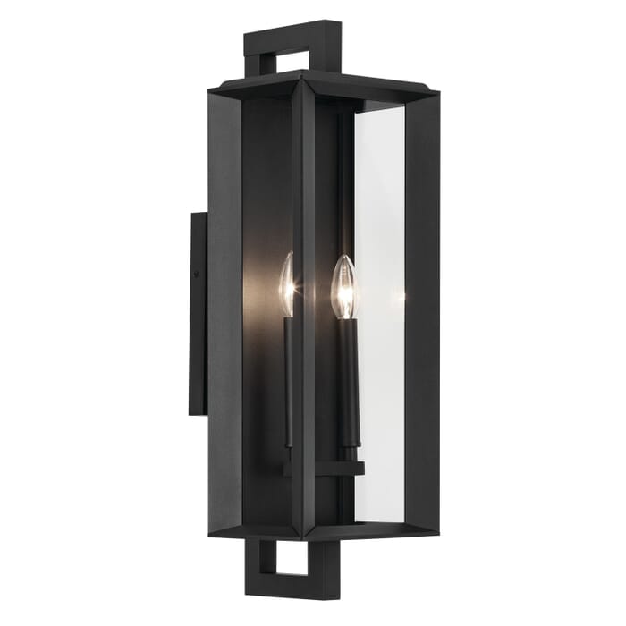 Kroft 2-Light Outdoor Wall Mount in Black Textured Kroft 2-Light Outdoor Wall Mount in Black Textured