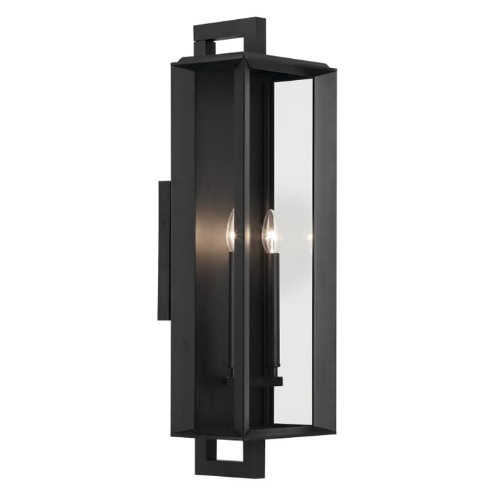 Kroft 2-Light Outdoor Wall Mount in Black Textured Kroft 2-Light Outdoor Wall Mount in Black Textured