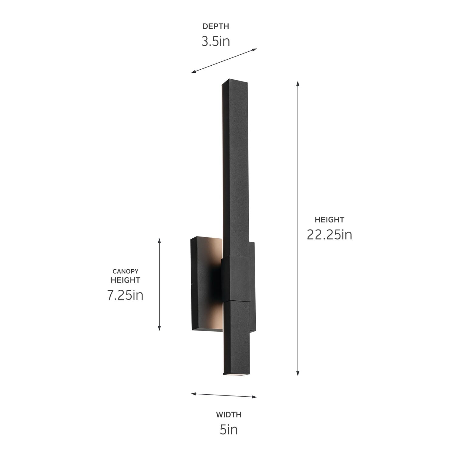 Nocar 1-Light Outdoor Wall Mount in Black Textured
