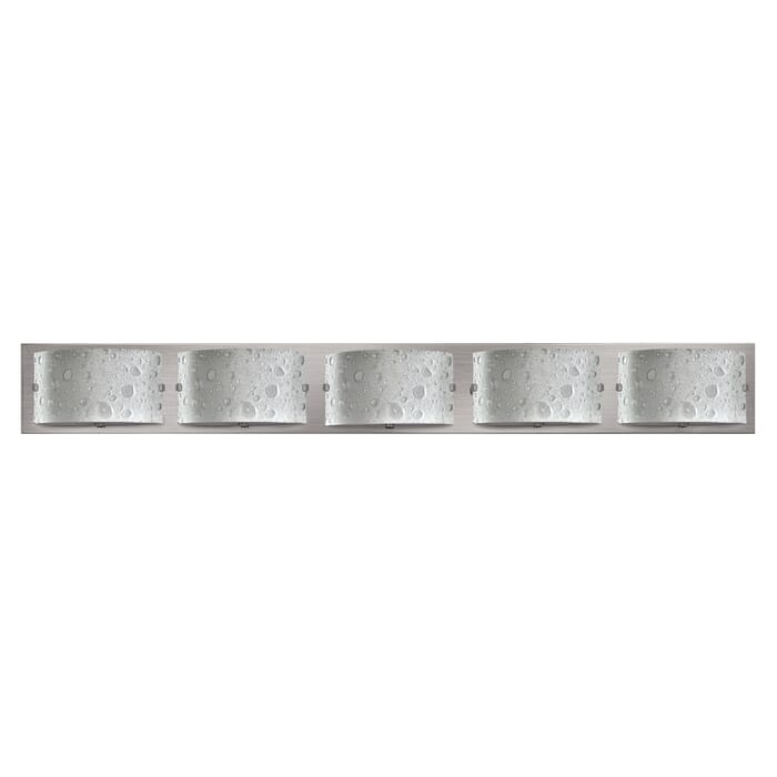 Hinkley Daphne 5-Light Bathroom Vanity Light in Brushed Nickel Hinkley Daphne 5-Light Bathroom Vanity Light in Brushed Nickel