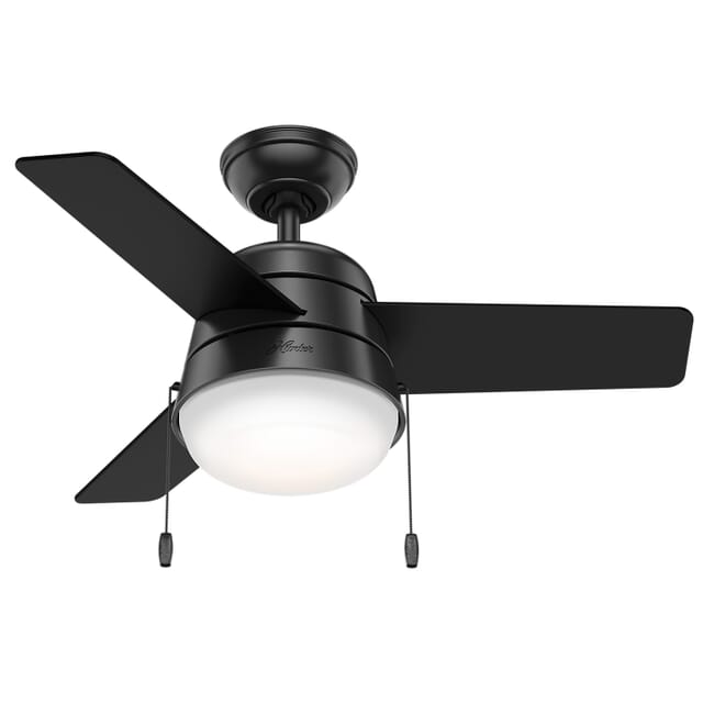 Indoor Ceiling Fan In Matte Black