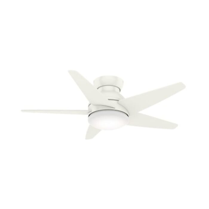 Casablanca Isotope Low Profile 44" Indoor Flush Mount Ceiling Fan in Fresh White Casablanca Isotope Low Profile 44" Indoor Flush Mount Ceiling Fan in Fresh White