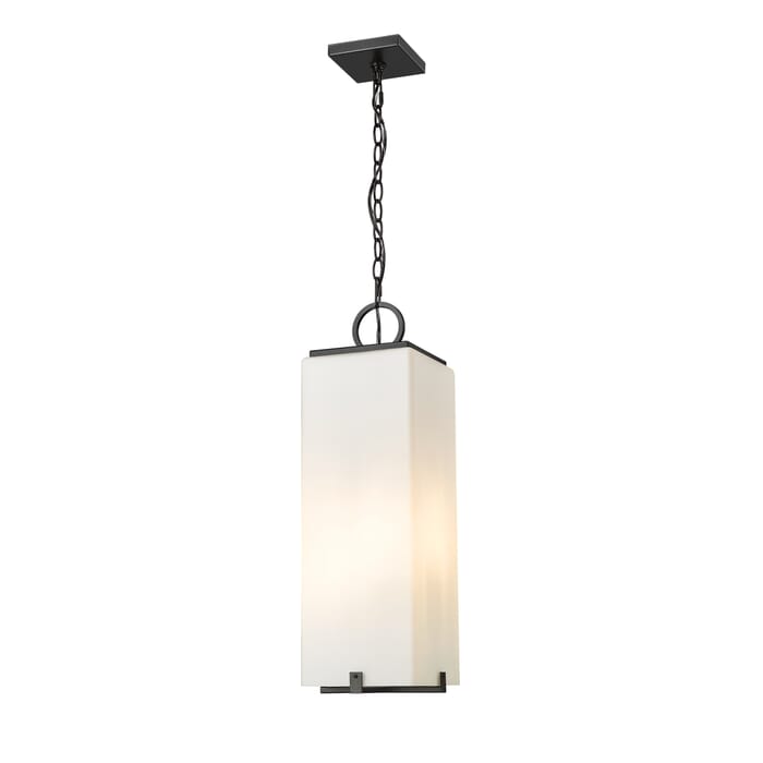 Z-Lite Sana 3-Light Outdoor Chain Mount Ceiling Fixture Light In Black Z-Lite Sana 3-Light Outdoor Chain Mount Ceiling Fixture Light In Black