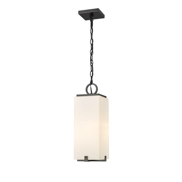 Z-Lite Sana 1-Light Outdoor Chain Mount Ceiling Fixture Light In Black Z-Lite Sana 1-Light Outdoor Chain Mount Ceiling Fixture Light In Black