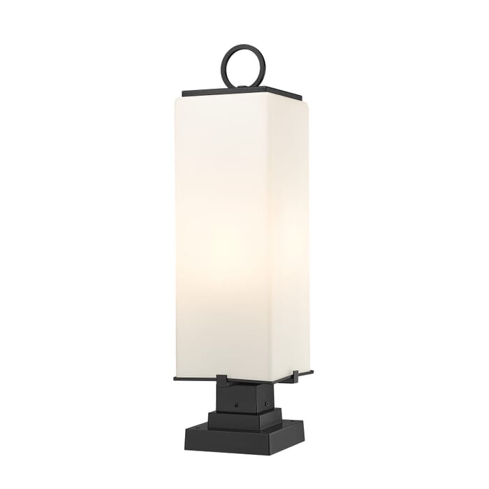 Z-Lite Sana 3-Light Outdoor Pier Mounted Fixture Light In Black Z-Lite Sana 3-Light Outdoor Pier Mounted Fixture Light In Black