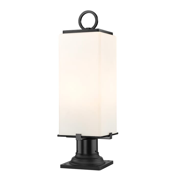 Z-Lite Sana 2-Light Outdoor Pier Mounted Fixture Light In Black Z-Lite Sana 2-Light Outdoor Pier Mounted Fixture Light In Black