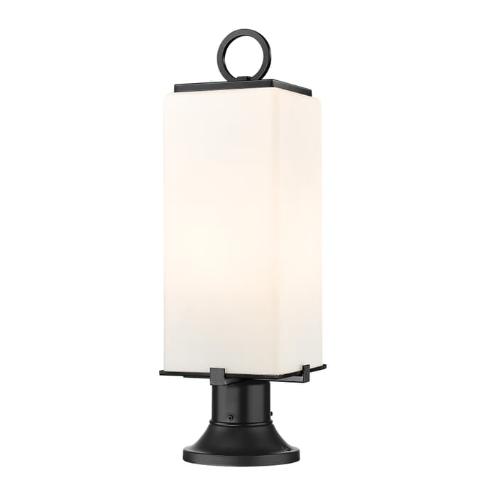 Z-Lite Sana 2-Light Outdoor Pier Mounted Fixture Light In Black Z-Lite Sana 2-Light Outdoor Pier Mounted Fixture Light In Black
