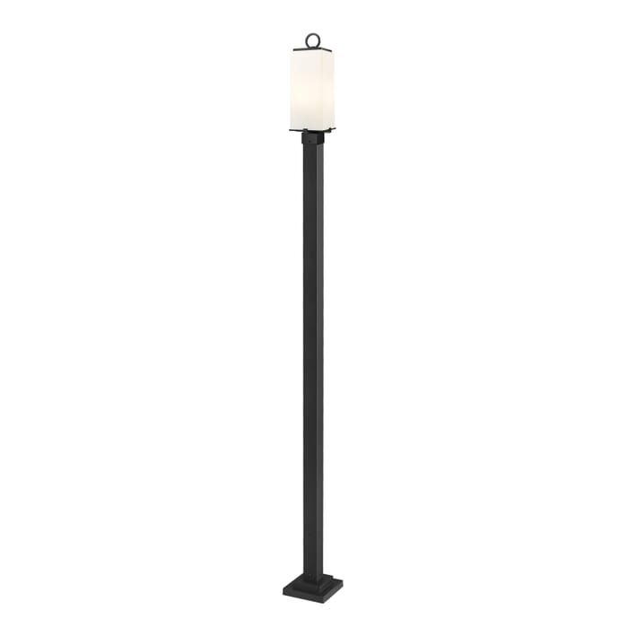 Z-Lite Sana 2-Light Outdoor Post Mounted Fixture Light In Black Z-Lite Sana 2-Light Outdoor Post Mounted Fixture Light In Black
