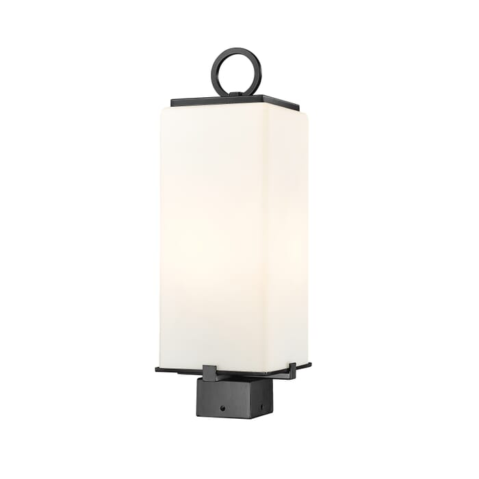 Z-Lite Sana 2-Light Outdoor Post Mount Fixture Light In Black Z-Lite Sana 2-Light Outdoor Post Mount Fixture Light In Black