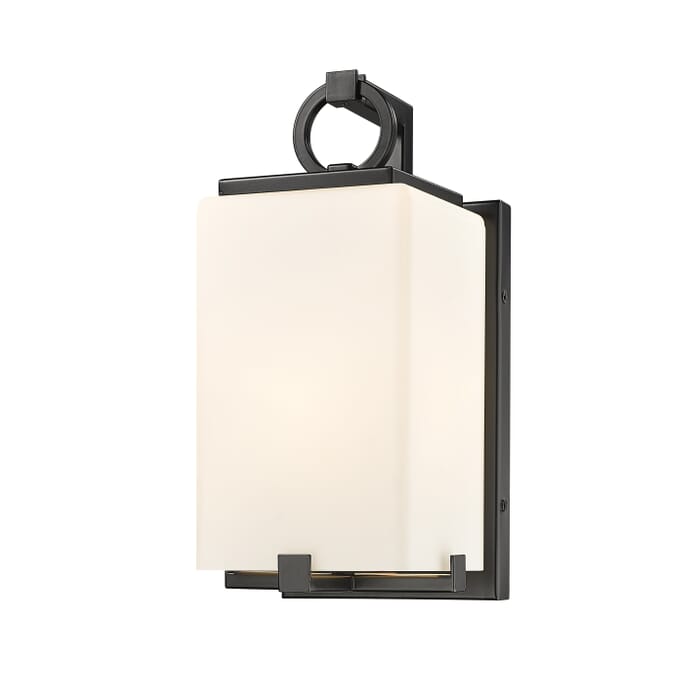 Z-Lite Sana 1-Light Outdoor Wall Sconce In Black Z-Lite Sana 1-Light Outdoor Wall Sconce In Black