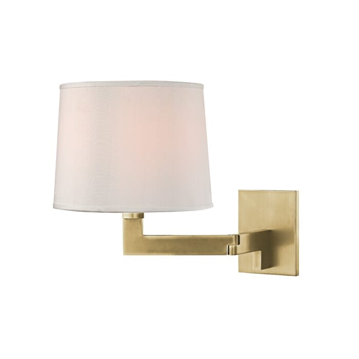 Hudson Valley Fairport 11" Wall Sconce in Aged Brass Hudson Valley Fairport 11" Wall Sconce in Aged Brass
