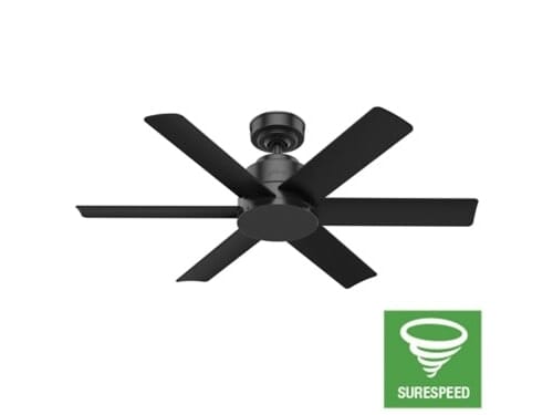 Hunter Kennicott 44" Indoor/Outdoor Ceiling Fan in Matte Black