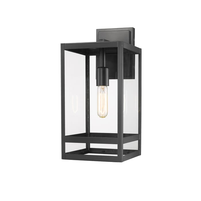 Z-Lite Nuri 1-Light Outdoor Wall Sconce In Black Z-Lite Nuri 1-Light Outdoor Wall Sconce In Black