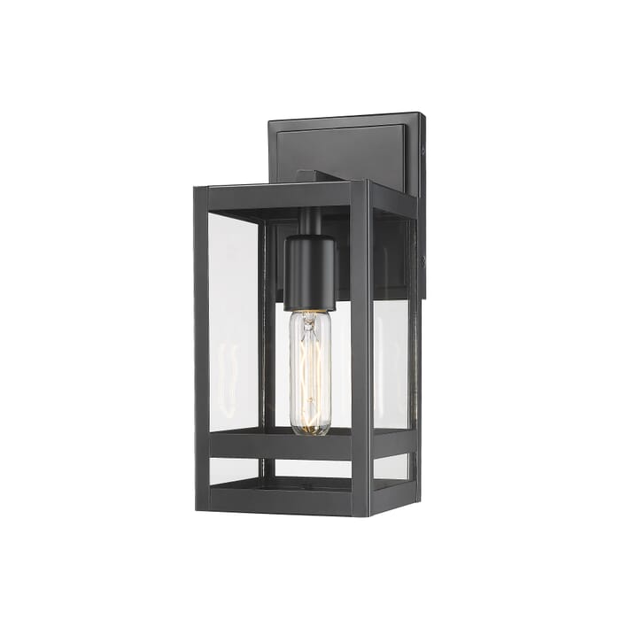 Z-Lite Nuri 1-Light Outdoor Wall Sconce In Black Z-Lite Nuri 1-Light Outdoor Wall Sconce In Black