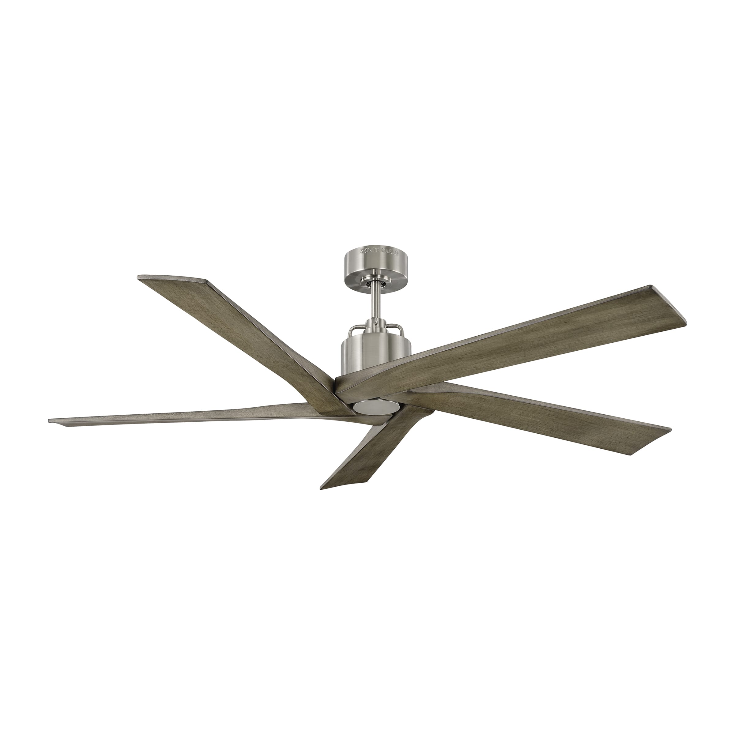 Monte Carlo Aspen 56" Indoor Ceiling Fan in Brushed Steel - 5ASPR56BS