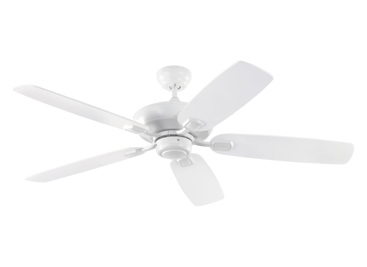 52" Colony Max Damp Rated Ceiling Fan in Rubberized White