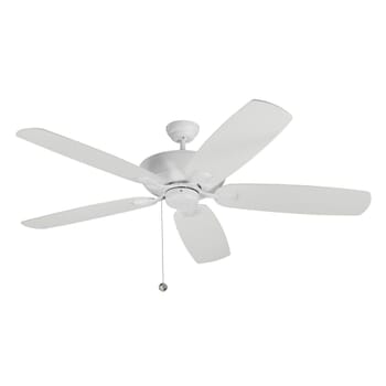 Monte Carlo 60" Colony Super Max Damp Rated Ceiling Fan in Rubberized White