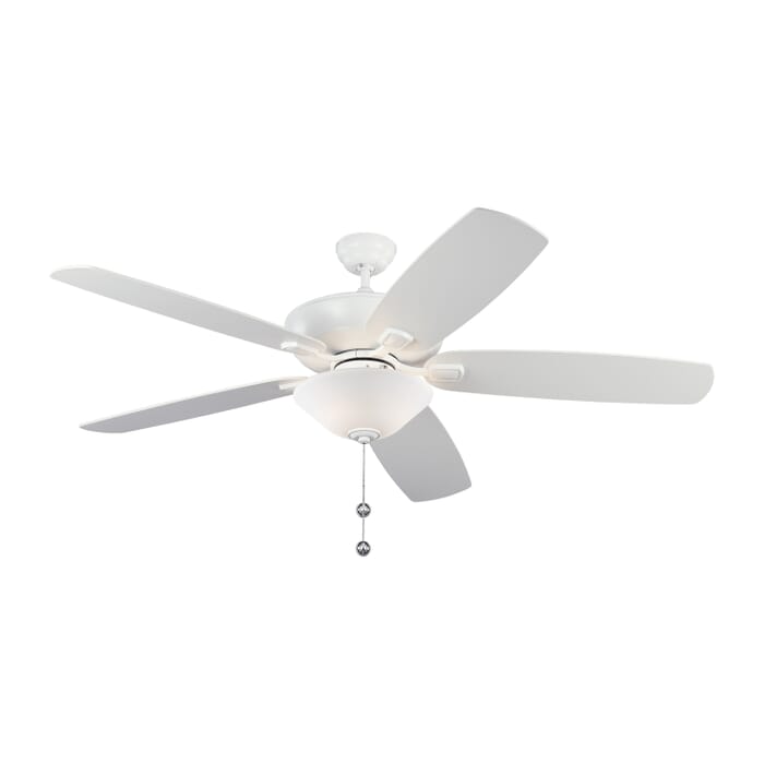 Colony 2-Light 60in Ceiling Fan in Matte White Colony 2-Light 60in Ceiling Fan in Matte White