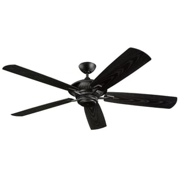 Monte Carlo 60" Cyclone Outdoor Wet Rated Ceiling Fan in Matte Black
