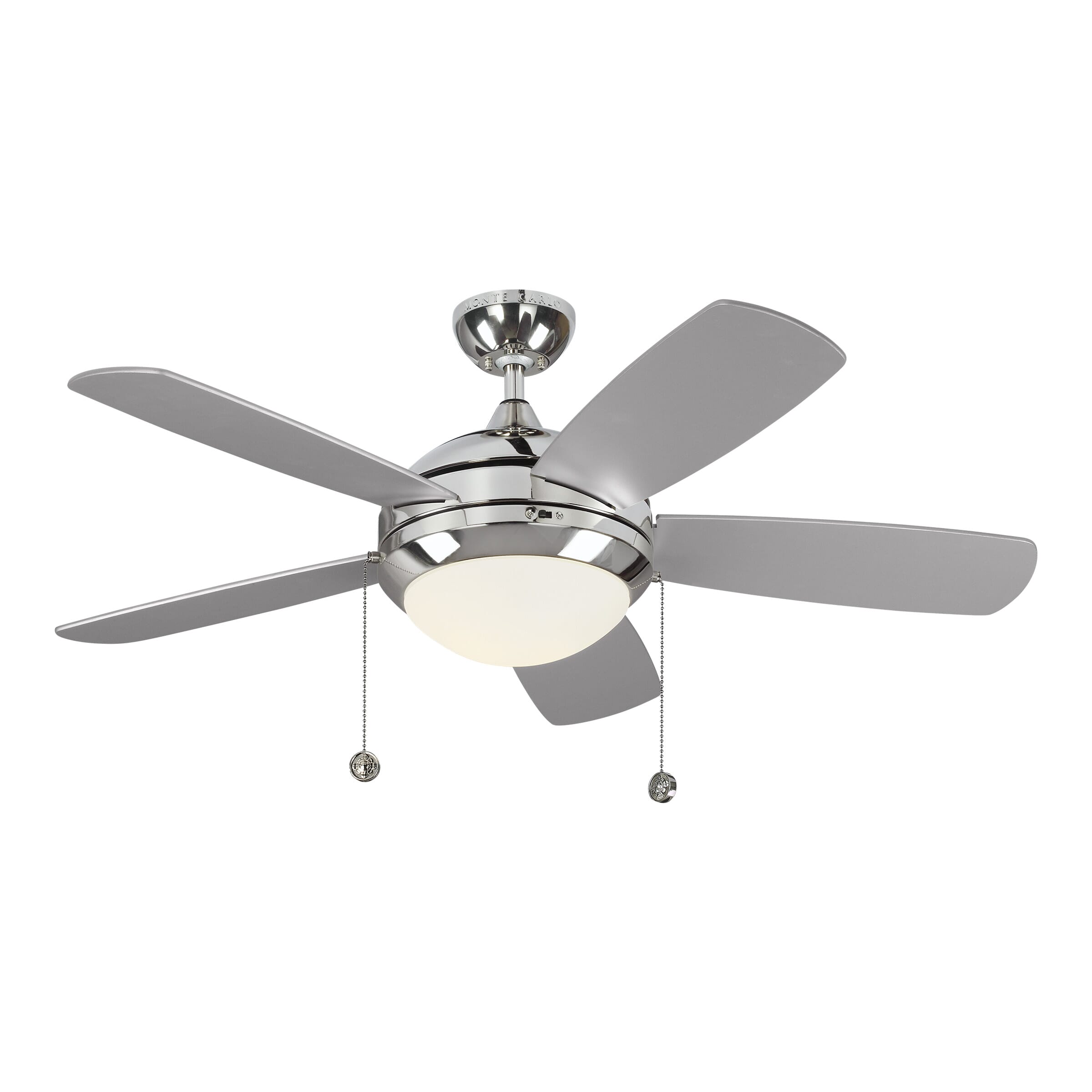 Discus Classic II 44" Indoor Ceiling Fan in Polished Nickel