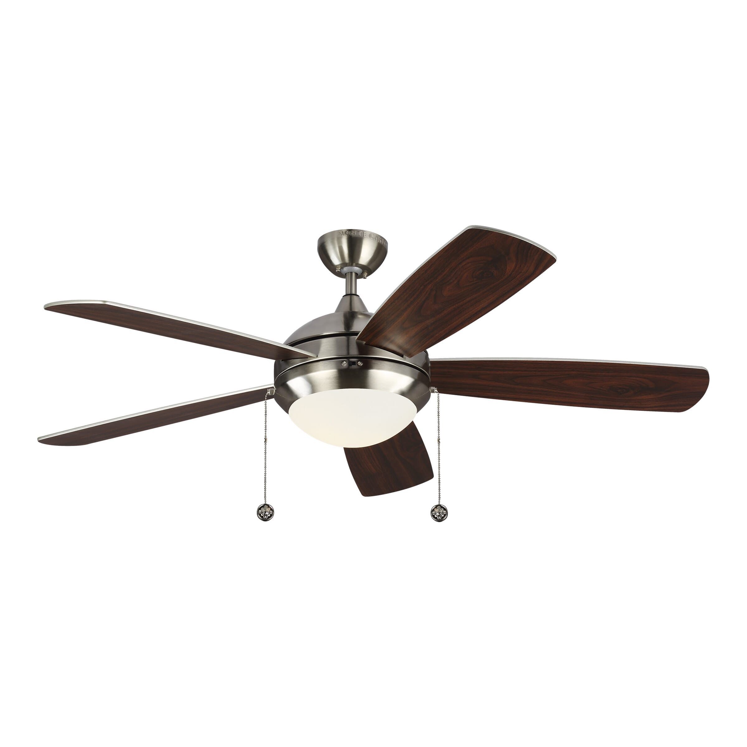 Discus Classic 52" Indoor Ceiling Fan in Brushed Steel