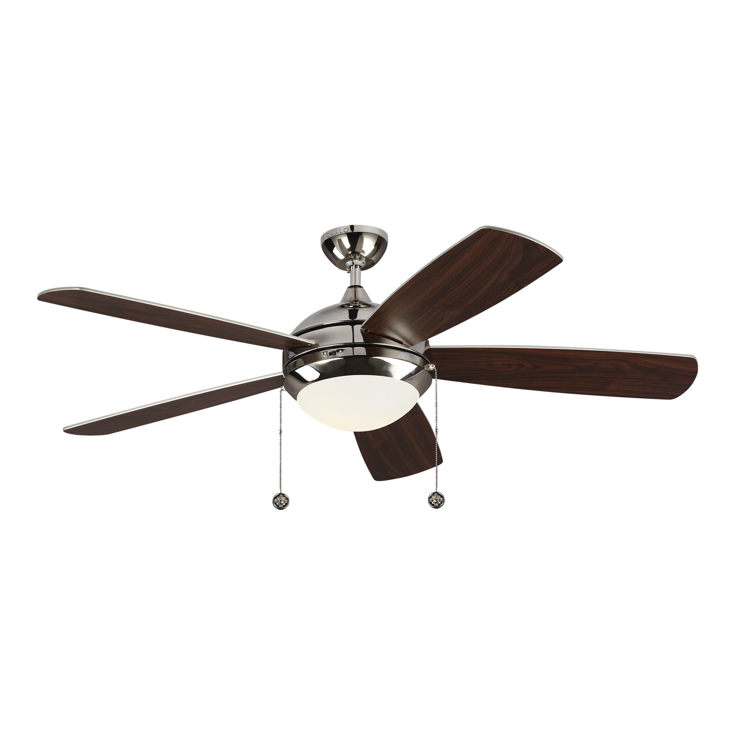 Discus Classic 52" Indoor Ceiling Fan in Polished Nickel