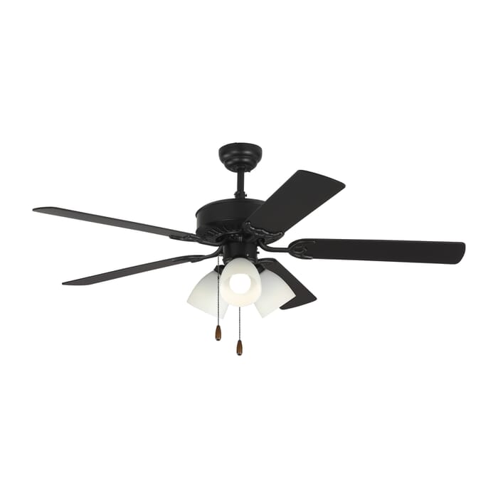 Monte Carlo Haven LED 3-Light 52" Indoor Ceiling Fan in Matte Black Monte Carlo Haven LED 3-Light 52" Indoor Ceiling Fan in Matte Black