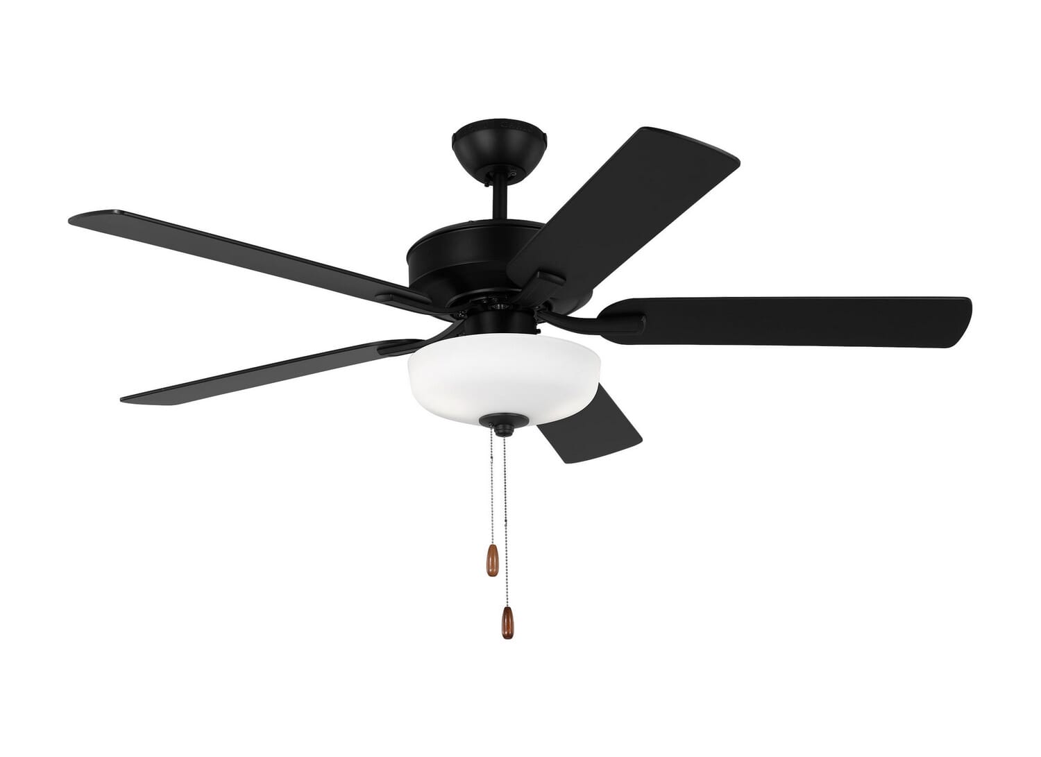 Linden 2-Light 52in Ceiling Fan in Midnight Black