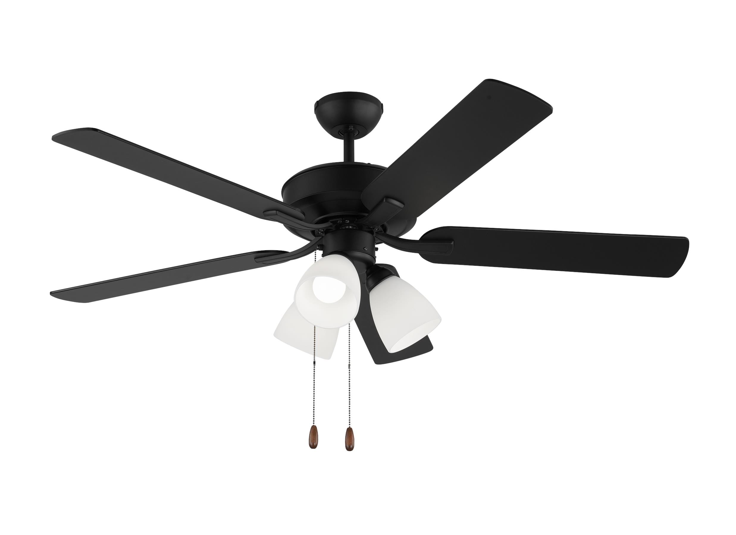 Linden 52" LED Ceiling Fan in Midnight Black