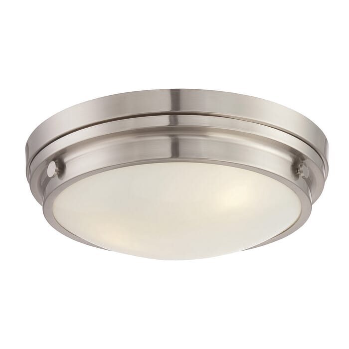Savoy House Lucerne 3-Light Ceiling Light in Satin Nickel Savoy House Lucerne 3-Light Ceiling Light in Satin Nickel