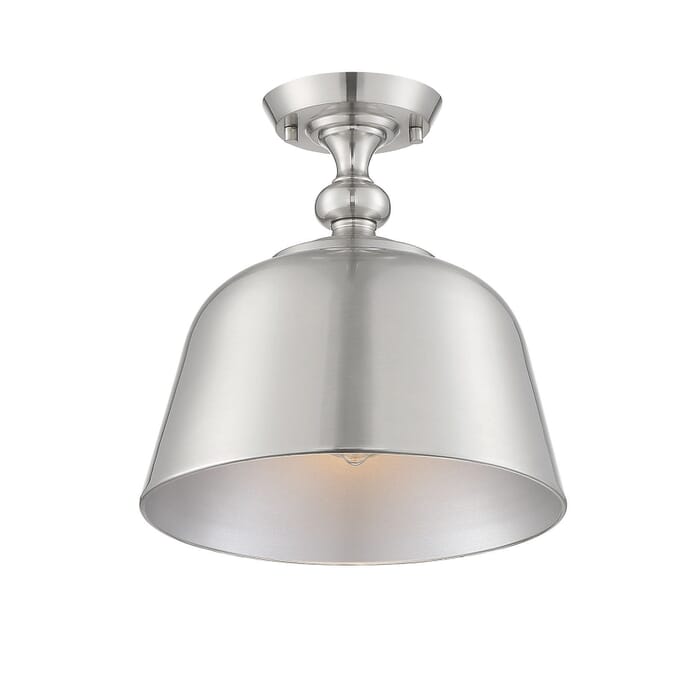 Savoy House Berg 1-Light Ceiling Light in Satin Nickel Savoy House Berg 1-Light Ceiling Light in Satin Nickel